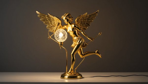 Transformez votre espace avec la lampe cupidon couleur or
