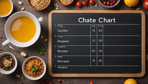Tableau de conversion 100g vers cl pour vos recettes faciles